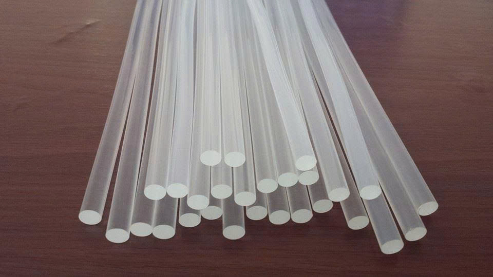 Cây keo nến silicone phi 11x300mm (Đường kính 11mm x chiều dài 300mm)