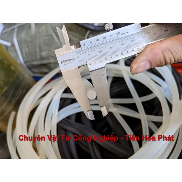 Dây Silicone Tròn Đặc 8mm – Gioăng Ron Silicone Phi 8