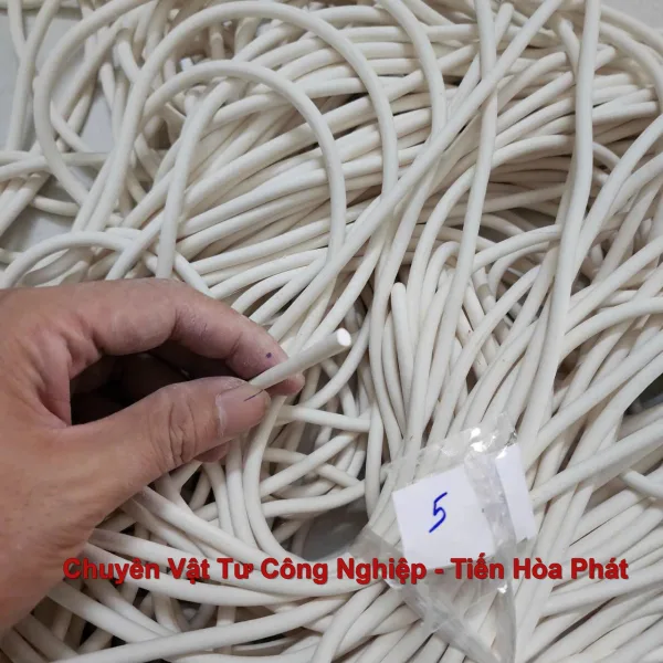 Dây silicone xốp tròn đặc phi 5mm – D5