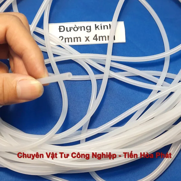 Ống Silicone Chịu Nhiệt 2x4mm (D2 x D4)