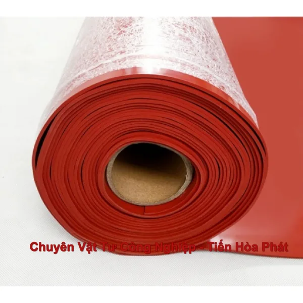 Tấm Cao Su Silicone Đỏ Chịu Nhiệt Cao 2mm Dùng Trong Công Nghiệp