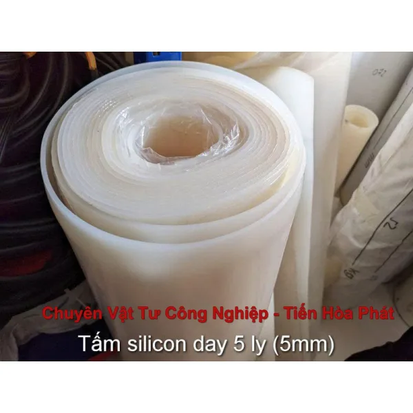 Tấm Silicon Chịu Nhiệt Dày 5mm - 5ly (khổ rộng 1000 – 1200mm)