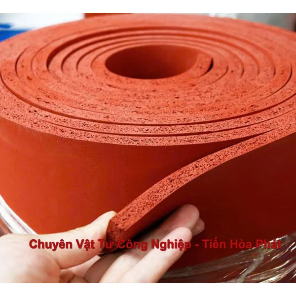 Tấm xốp Silicone đỏ chịu nhiệt dày 8mm, 10mm, 12mm, 15mm Tại Đồng Nai