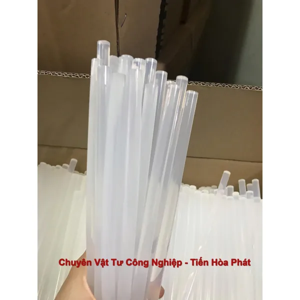 Cây keo nến silicone phi 7x300mm (Đường kính 7mm x chiều dài 300mm)