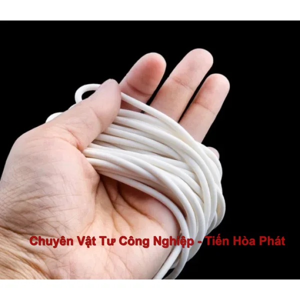 Dây silicone xốp tròn đặc phi 6mm – D6