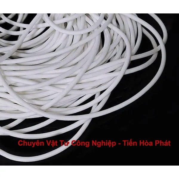 Dây silicone xốp tròn đặc phi 7mm – D7
