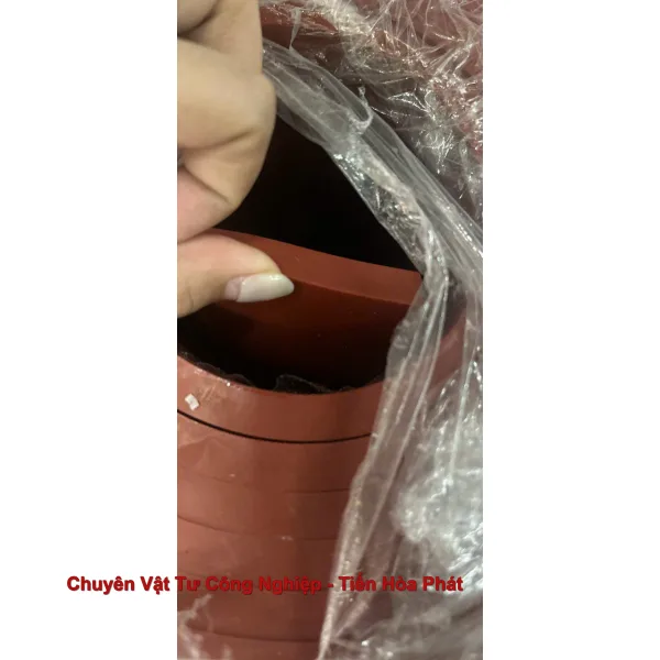 Tấm cao su silicone đỏ chịu nhiệt cao 10mm