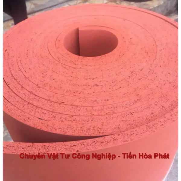 Tấm xốp Silicone đỏ chịu nhiệt dày 15mm