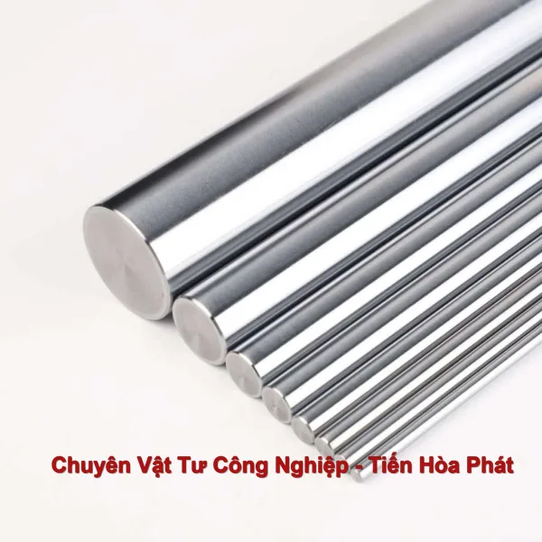 Ty Ben Thép Cứng Mạ Crom Phi 50mm Cho Hệ Thống Thủy Lực Làm Việc Cường Độ Cao